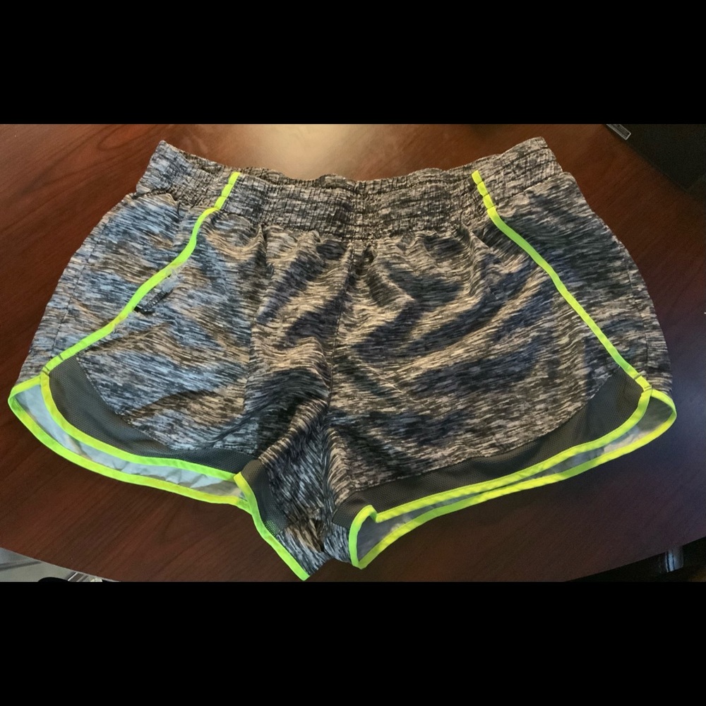 SO Grey and Green Active Shorts